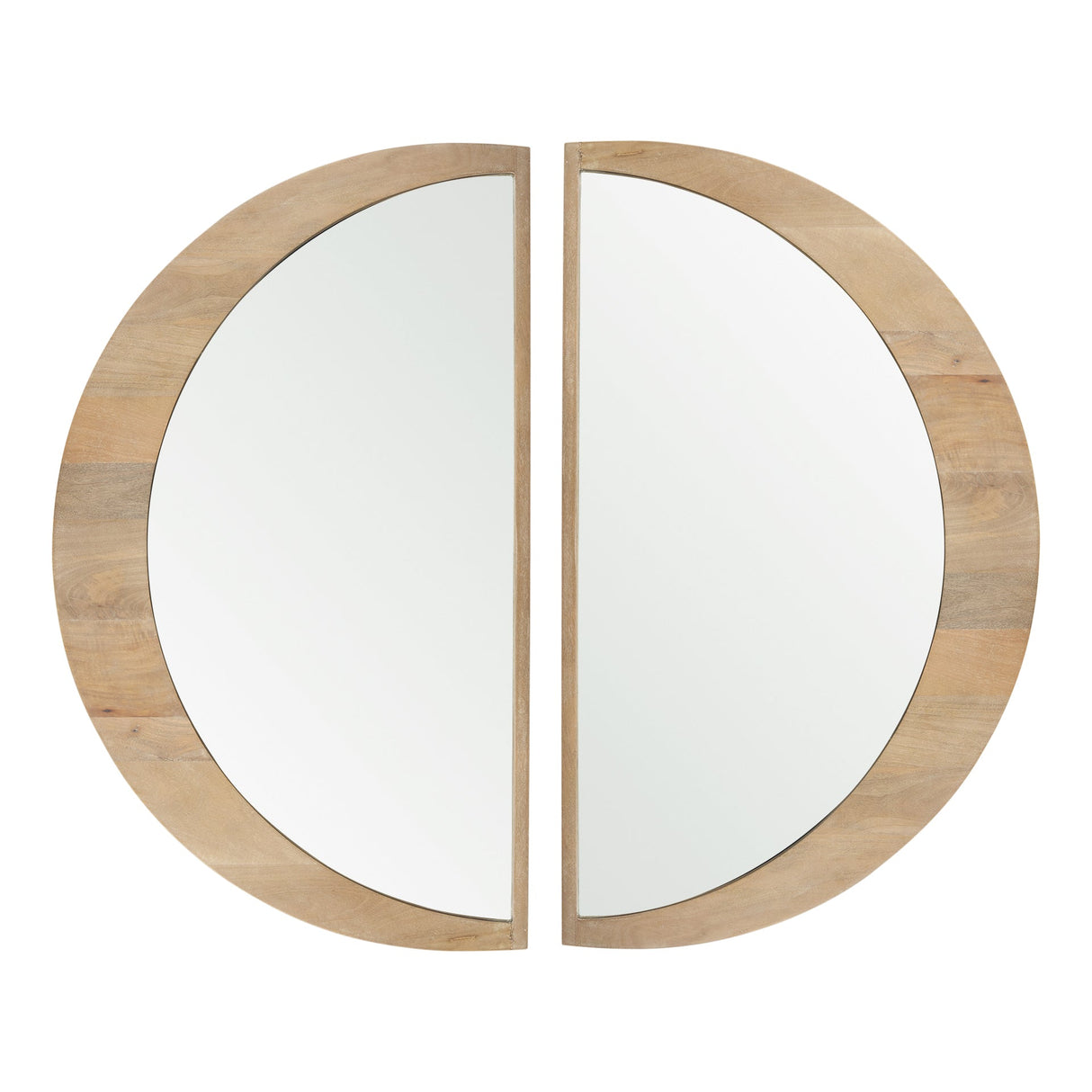 Celeste Light Brown Wood Large Mirror by Mercana at Eve Furniture
