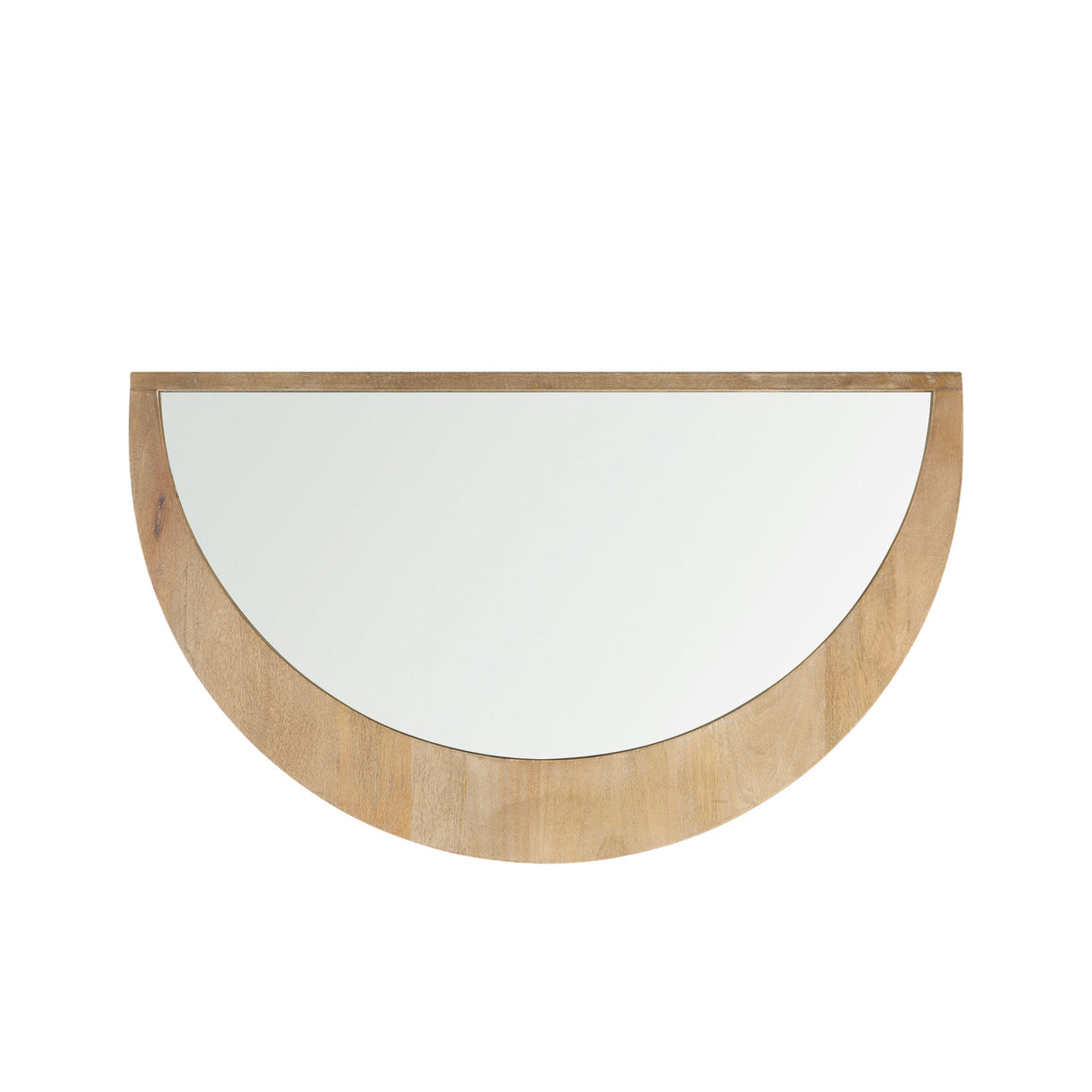 Celeste Light Brown Wood Small Mirror by Mercana at Eve Furniture