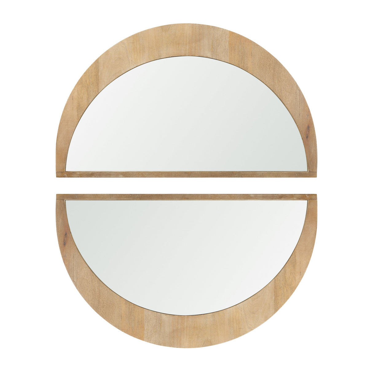 Celeste Light Brown Wood Small Mirror by Mercana at Eve Furniture
