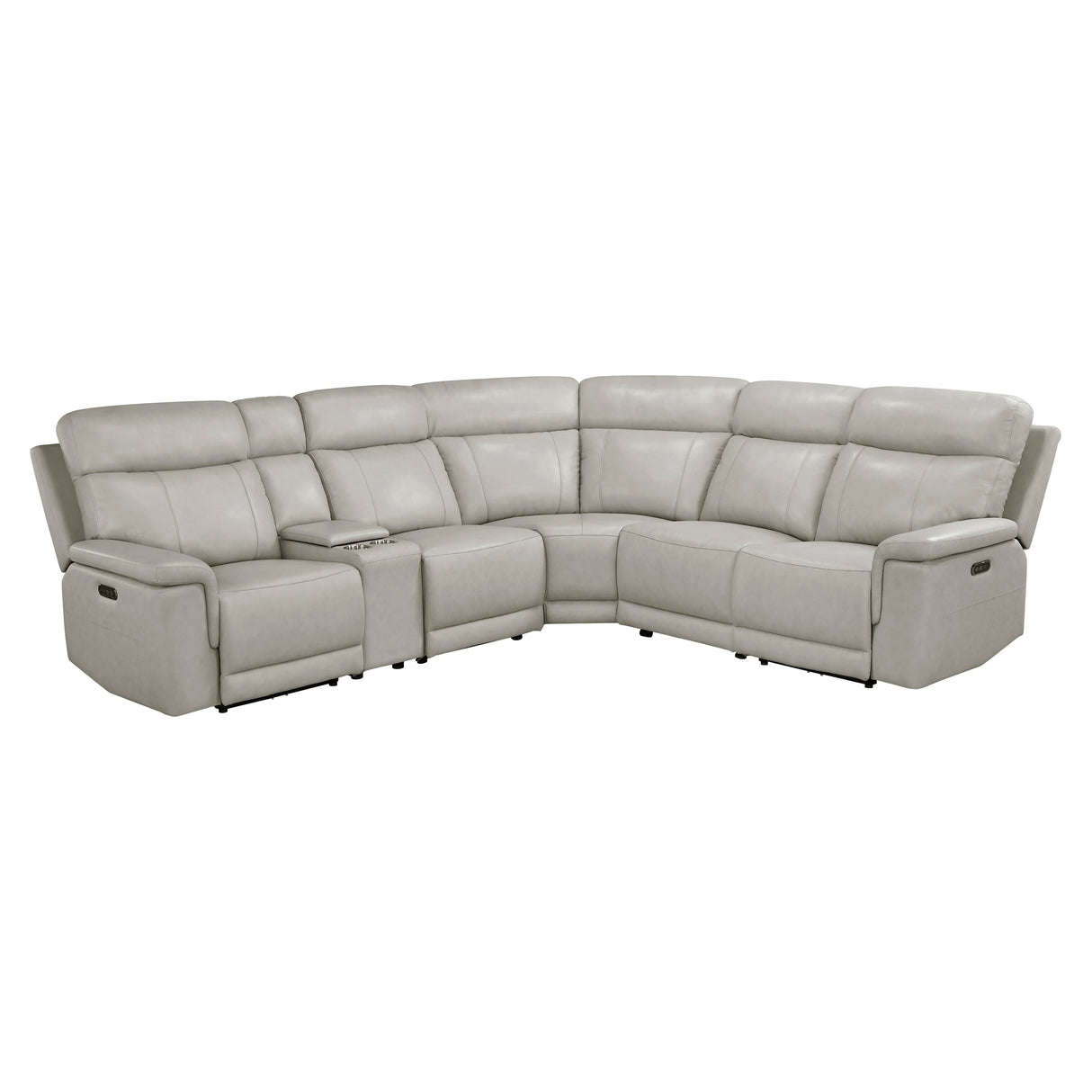 Celestia Light Gray 6-Piece Power Reclining Sectional