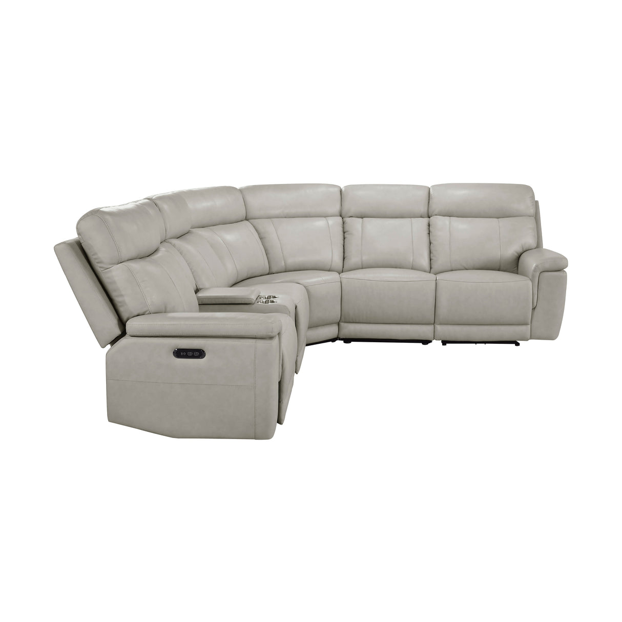 Celestia Light Gray 6-Piece Power Reclining Sectional