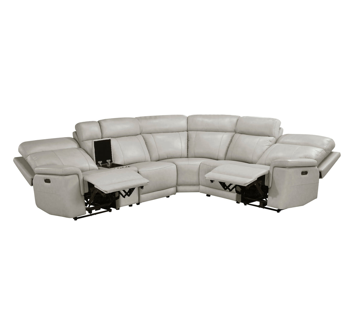 Celestia Light Gray 6-Piece Power Reclining Sectional