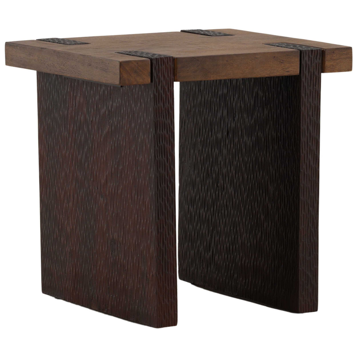 Celestino Side Table, Brown by Dovetail at Eve Furniture