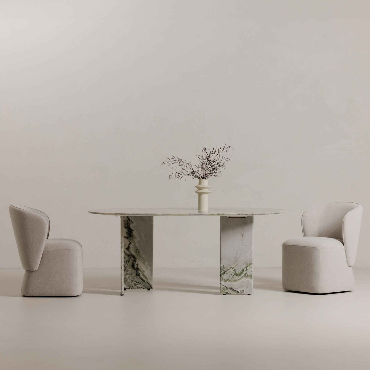 Celia Green Onyx Marble Oval Dining Table by Moe's Home at Eve Furniture