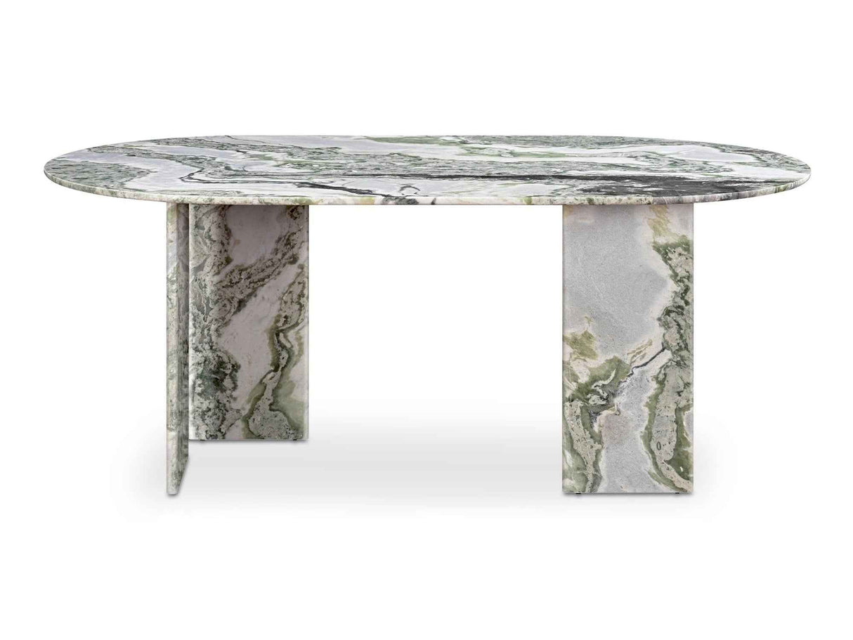 Celia Green Onyx Marble Oval Dining Table by Moe's Home at Eve Furniture