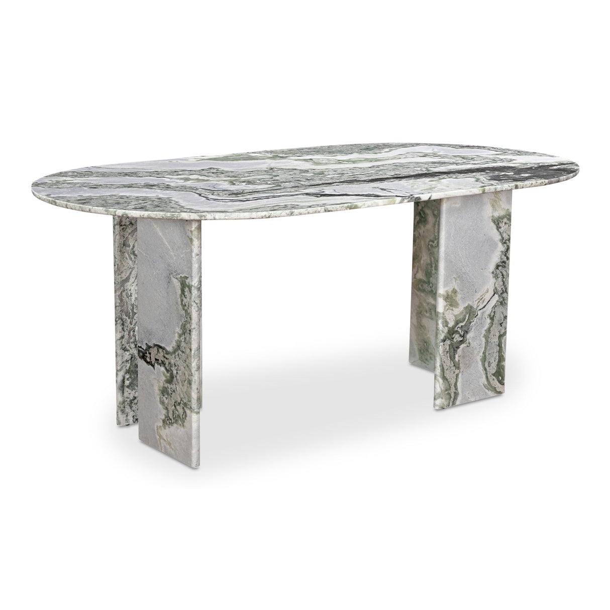 Celia Green Onyx Marble Oval Dining Table by Moe's Home at Eve Furniture