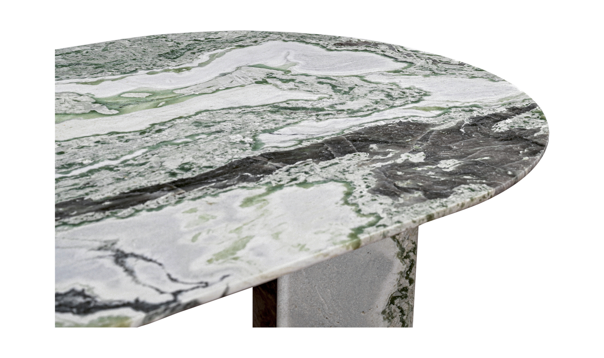 Celia Oval Dining Table Green Onyx Marble by Moe's Home at Eve Furniture