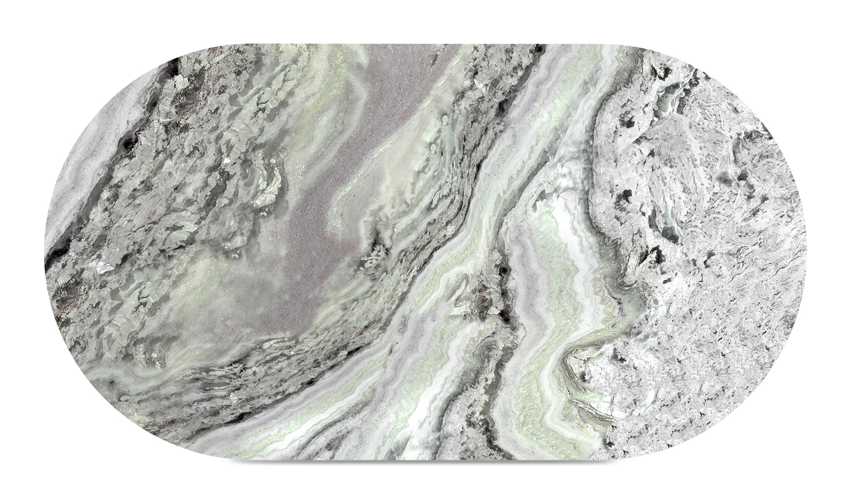 Celia Oval Dining Table Green Onyx Marble by Moe's Home at Eve Furniture