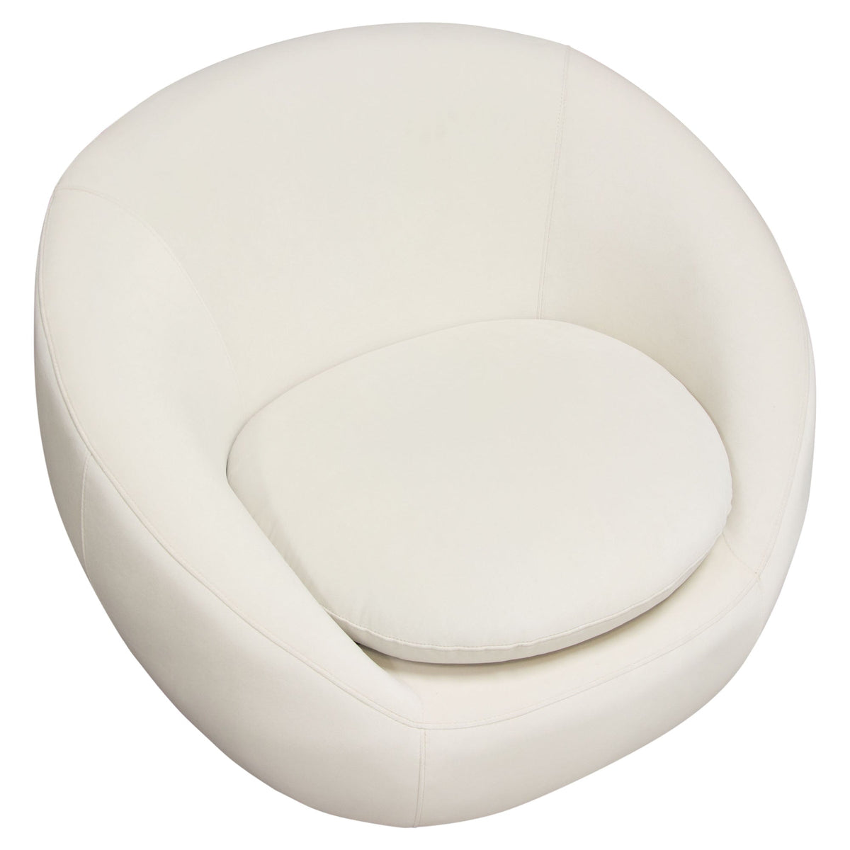 Celine Cream Swivel Accent Chair by Diamond Sofa at Eve Furniture