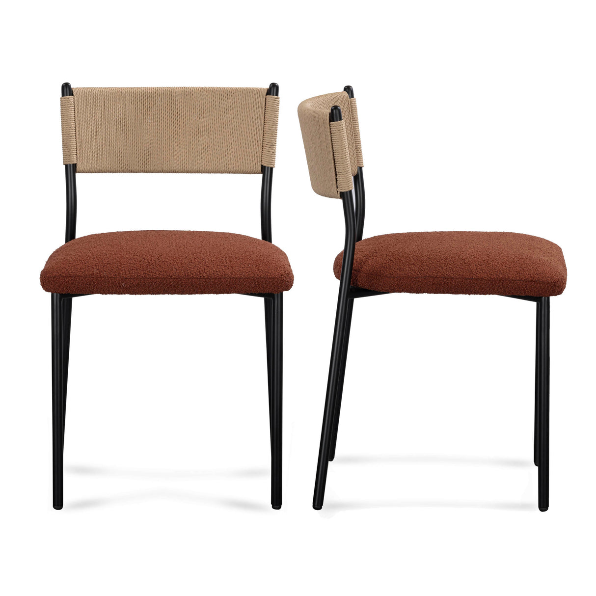 Celine Performance Boucle Dining Chair - Set of 2 by TOV Furniture at Eve Furniture