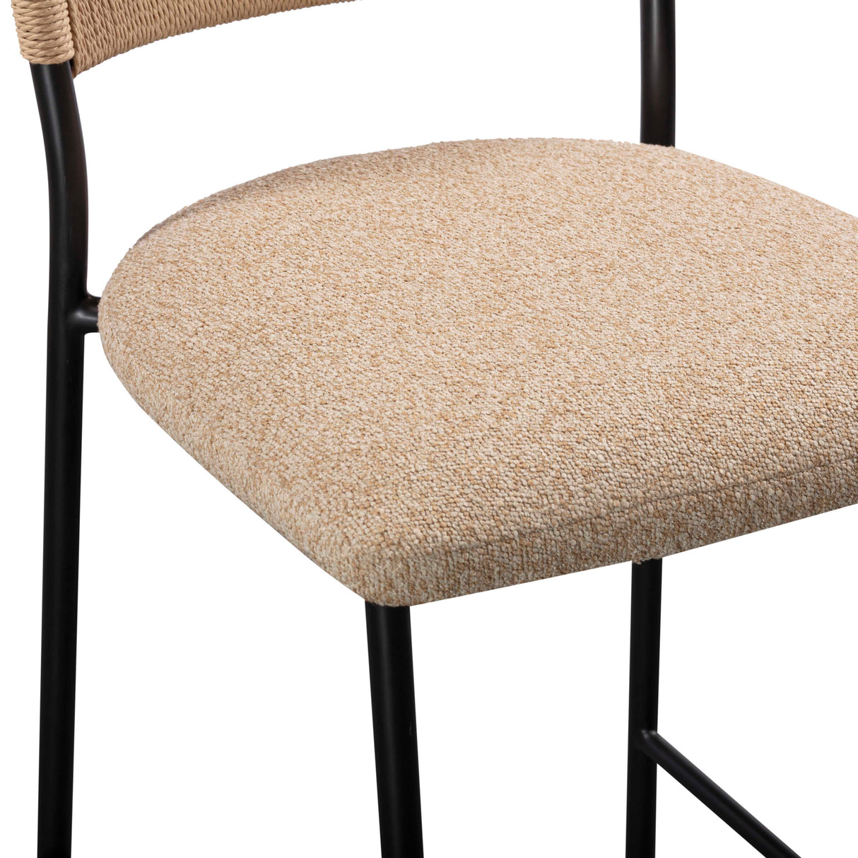 Celine Performance Boucle Stool by TOV Furniture at Eve Furniture