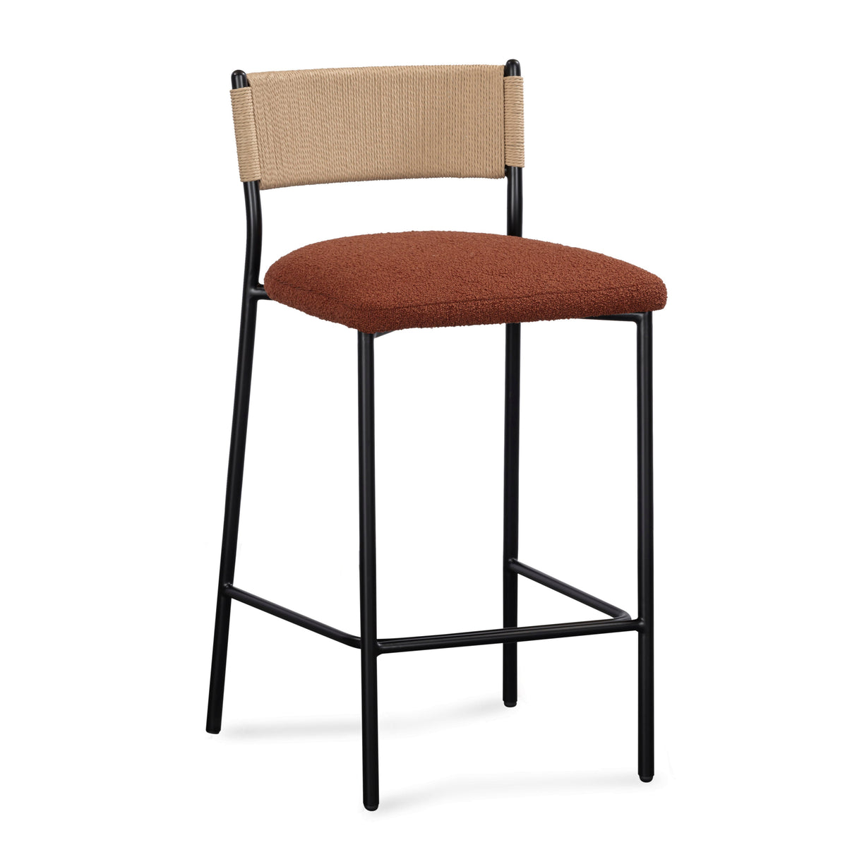 Celine Performance Boucle Stool by TOV Furniture at Eve Furniture