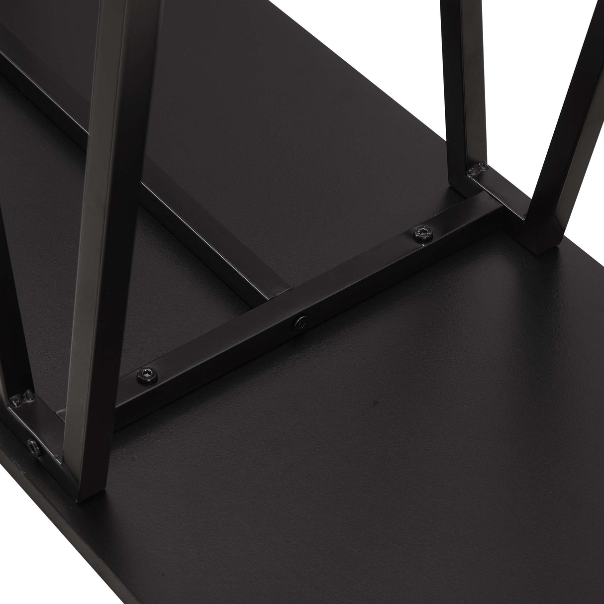 Celine Side Table Console in Black by Manhattan Comfort at Eve Furniture