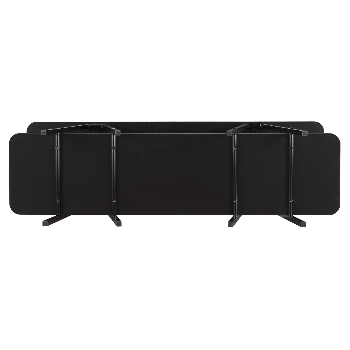 Celine Side Table Console in Black by Manhattan Comfort at Eve Furniture