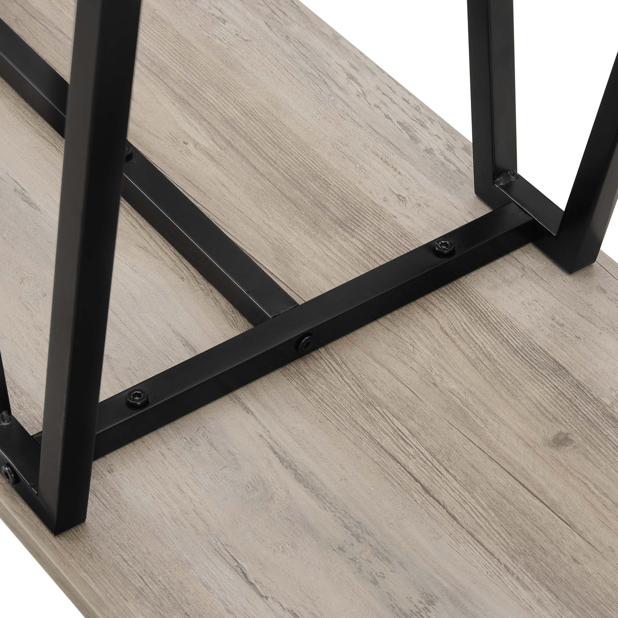 Celine Side Table Console in Rustic Grey by Manhattan Comfort at Eve Furniture