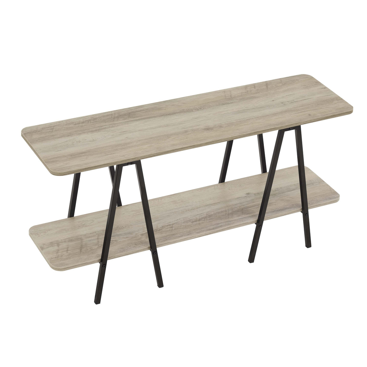 Celine Side Table Console in Rustic Grey by Manhattan Comfort at Eve Furniture