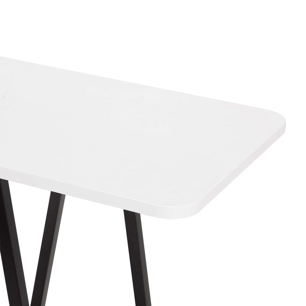 Celine Side Table Console in White by Manhattan Comfort at Eve Furniture