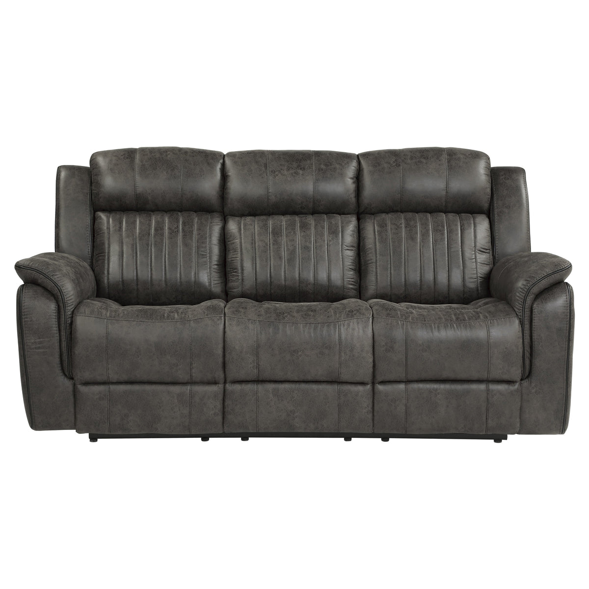Centeroak Brownish Gray 2-Piece Double Reclining Set by Homelegance at Eve Furniture