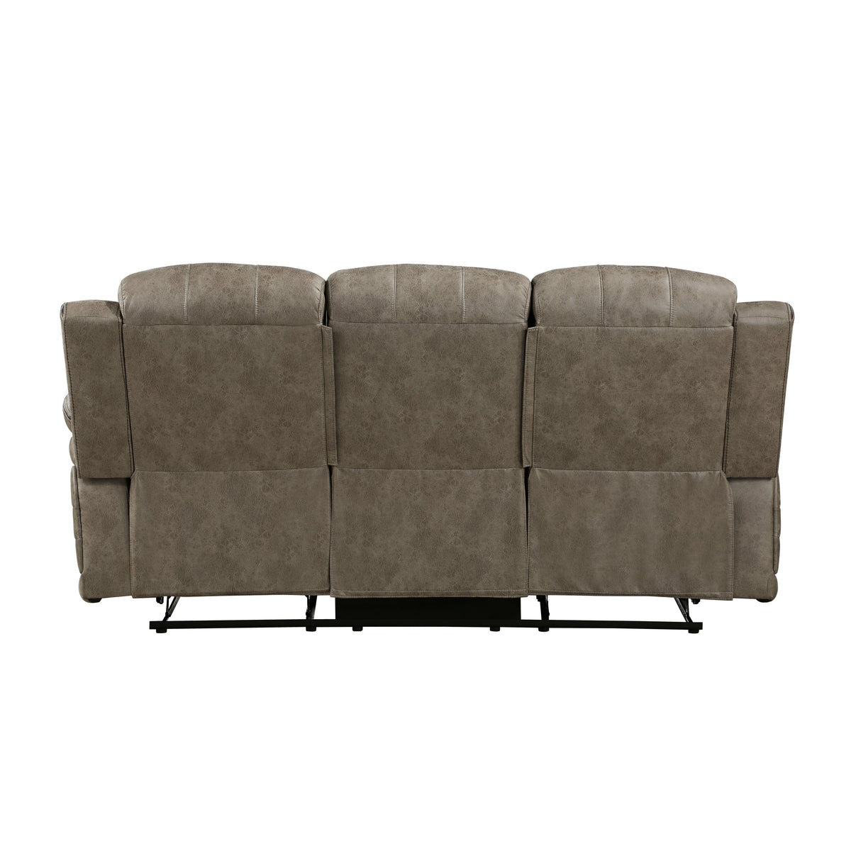 Centeroak Sandy Brown 2-Piece Double Reclining Set by Homelegance at Eve Furniture