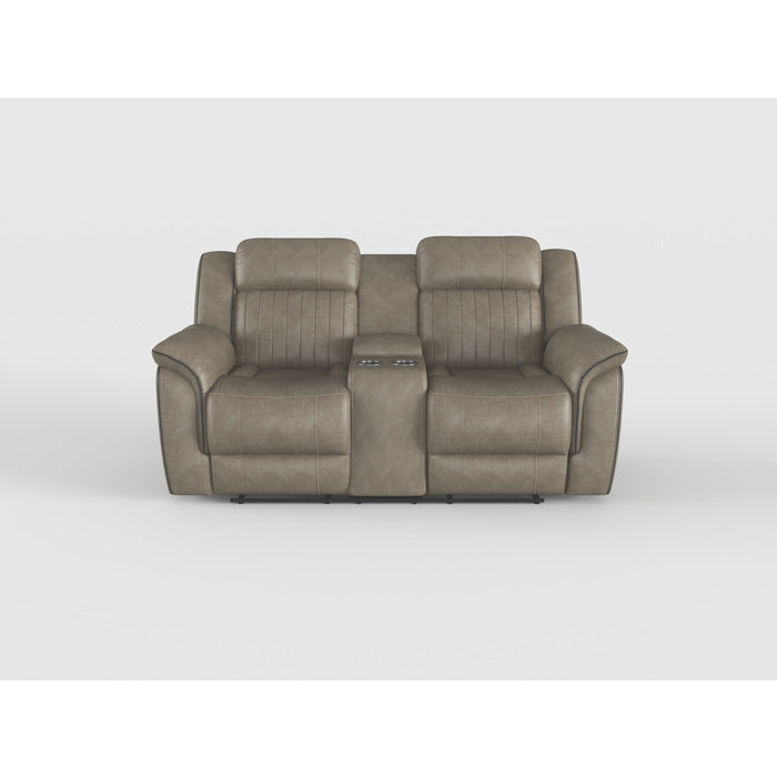 Centeroak Sandy Brown 2-Piece Double Reclining Set by Homelegance at Eve Furniture