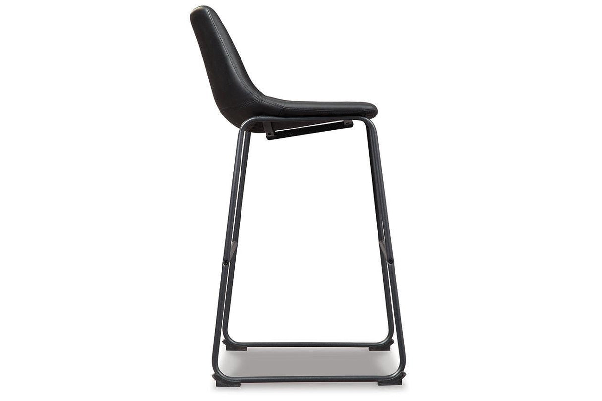 Centiar Black Pub Height Barstool, Set of 2 by Ashley at Eve Furniture