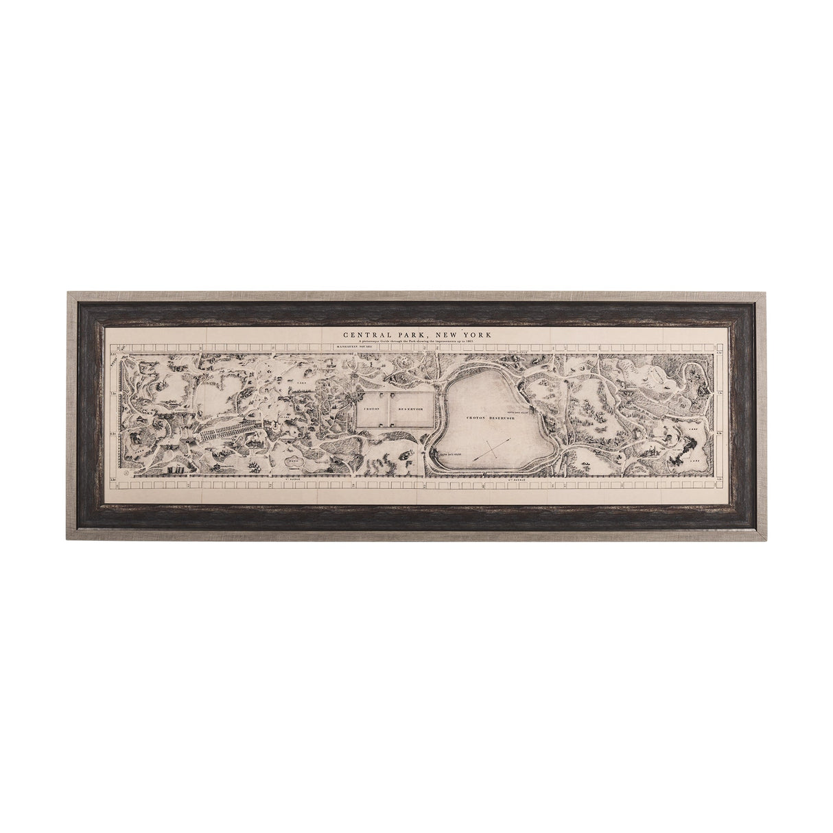 Central Park, New York by Mercana Studio a Hand Embellished Textured Framed Art Print by Mercana at Eve Furniture