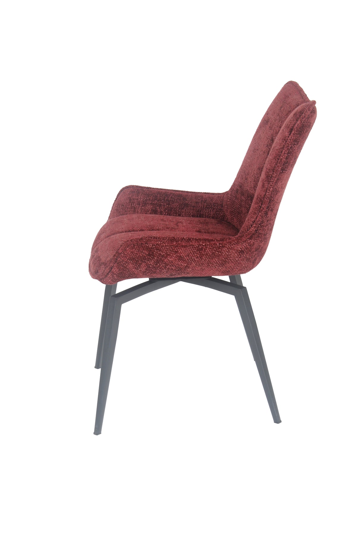 CEO 180 Degree Return Swivel Upholstered Dining Chair in Cherry (Set of 2) by Modus Furniture at Eve Furniture