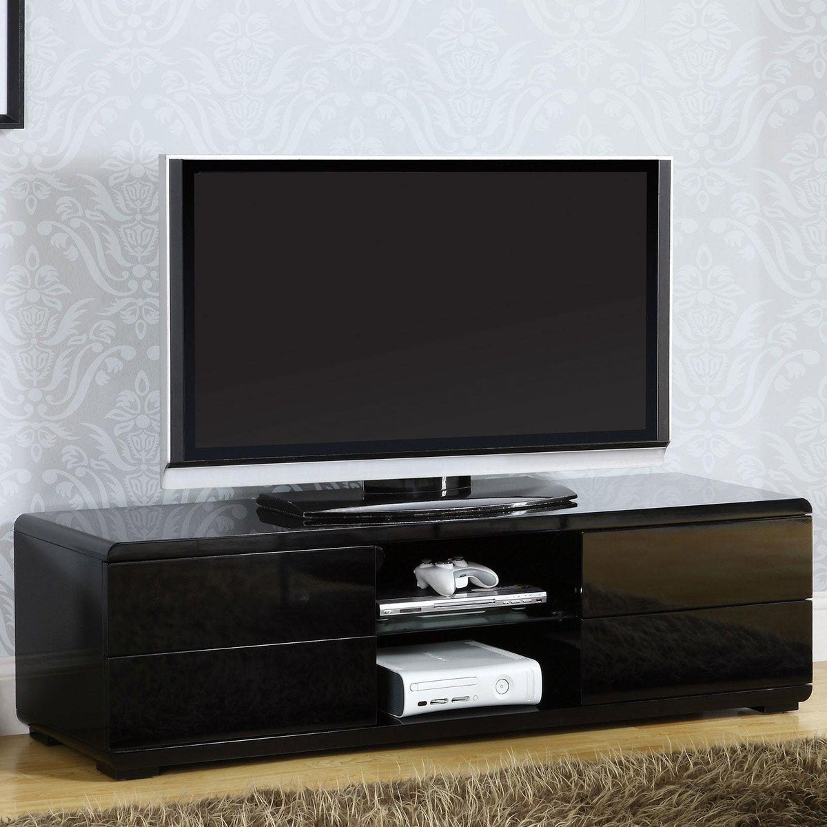 Cerro Black TV Console by Furniture of America at Eve Furniture