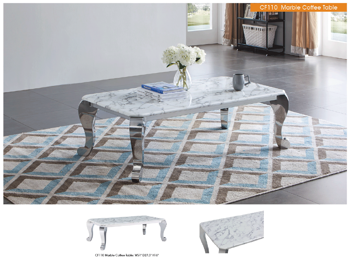 CF110 Marble Coffee Table by ESF Furniture at Eve Furniture