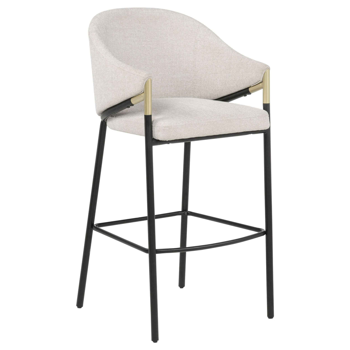 Chadwick Beige Fabric Upholstered Bar Chair (Set of 2) by Coaster at Eve Furniture