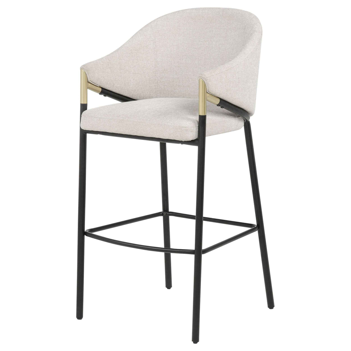 Chadwick Beige Fabric Upholstered Bar Chair (Set of 2) by Coaster at Eve Furniture