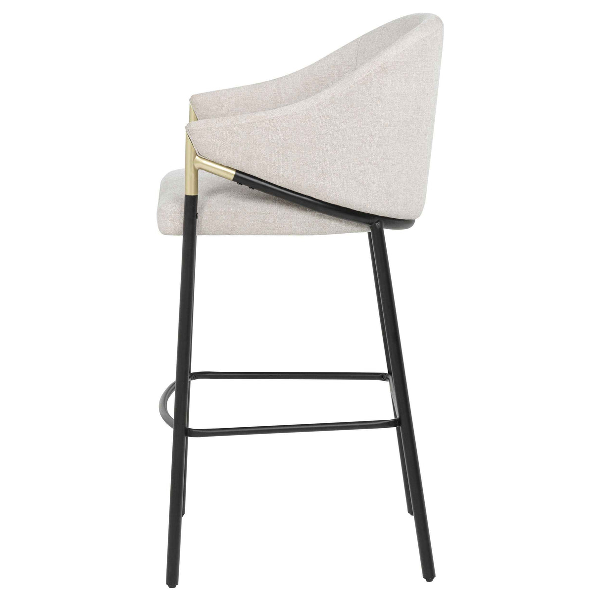 Chadwick Beige Fabric Upholstered Bar Chair (Set of 2) by Coaster at Eve Furniture
