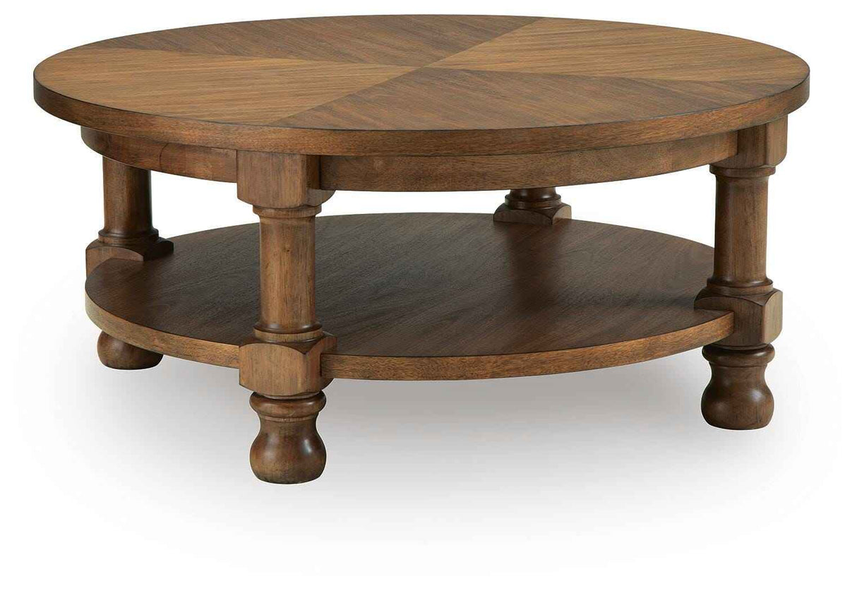 Chadworth Medium Brown Coffee Table by Ashley at Eve Furniture
