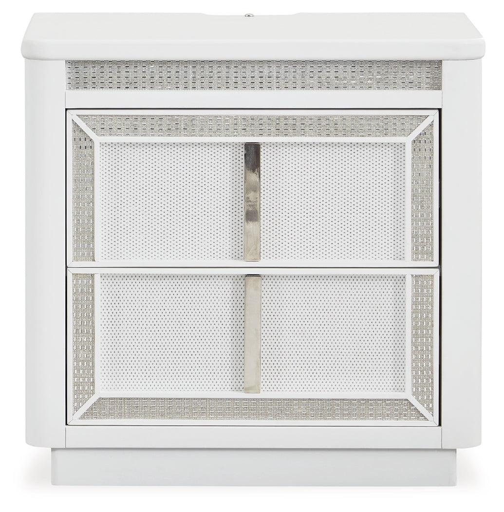 Chalanna White Nightstand by Ashley at Eve Furniture
