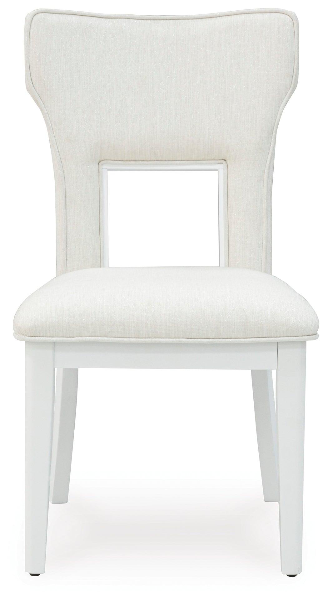 Chalanna White Dining Chair, Set of 2 by Ashley at Eve Furniture