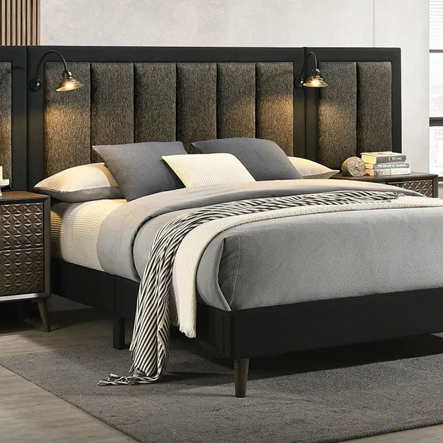 Chalfont Dark Brown Queen Panel Bed by Furniture of America at Eve Furniture