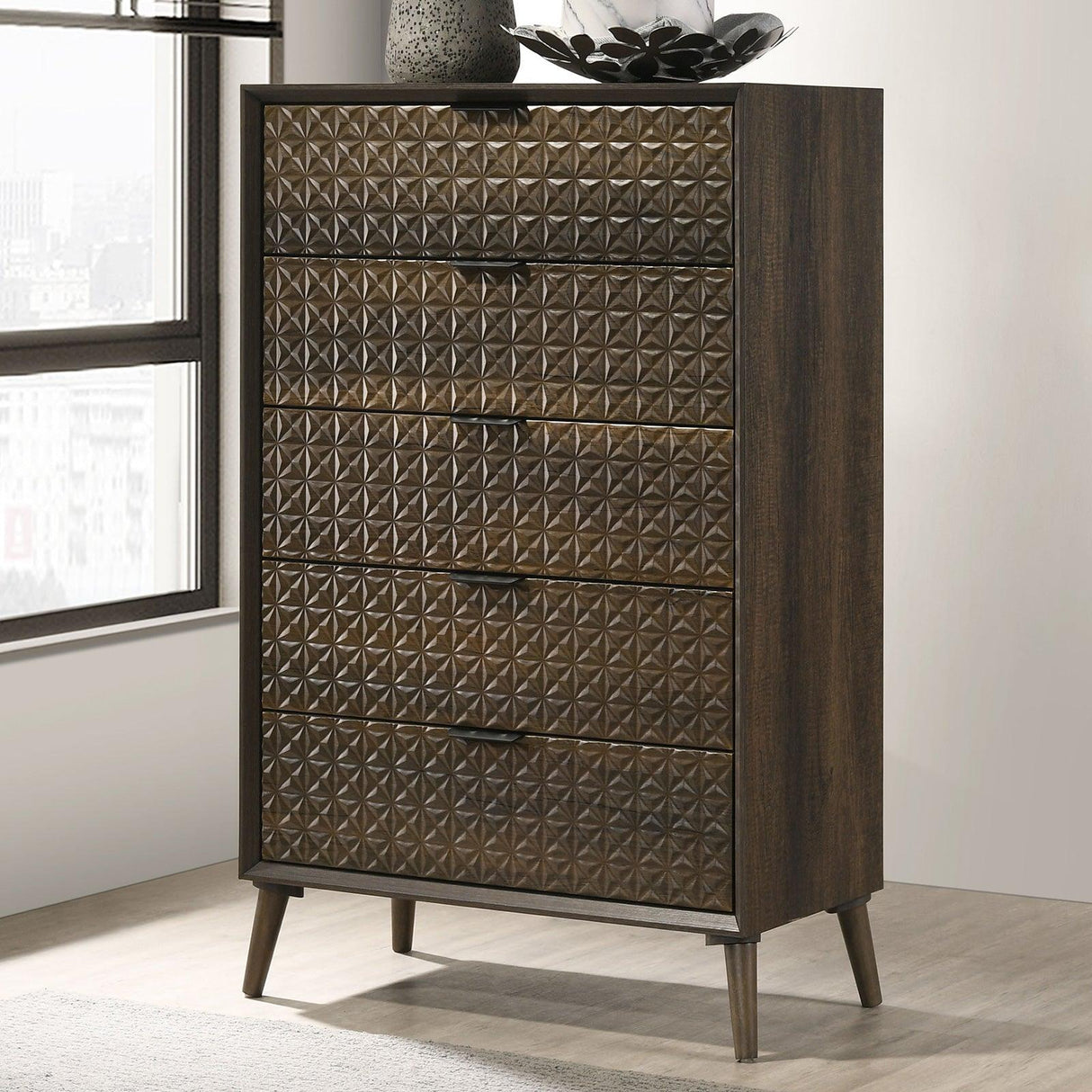 Chalfont Dark Brown Chest by Furniture of America at Eve Furniture