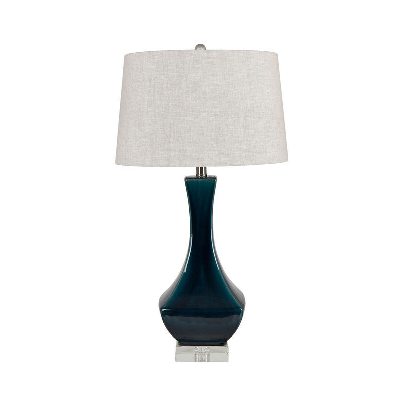 Chamberlain Teal/White Table Lamp (Set of 2) by Crestview at Eve Furniture