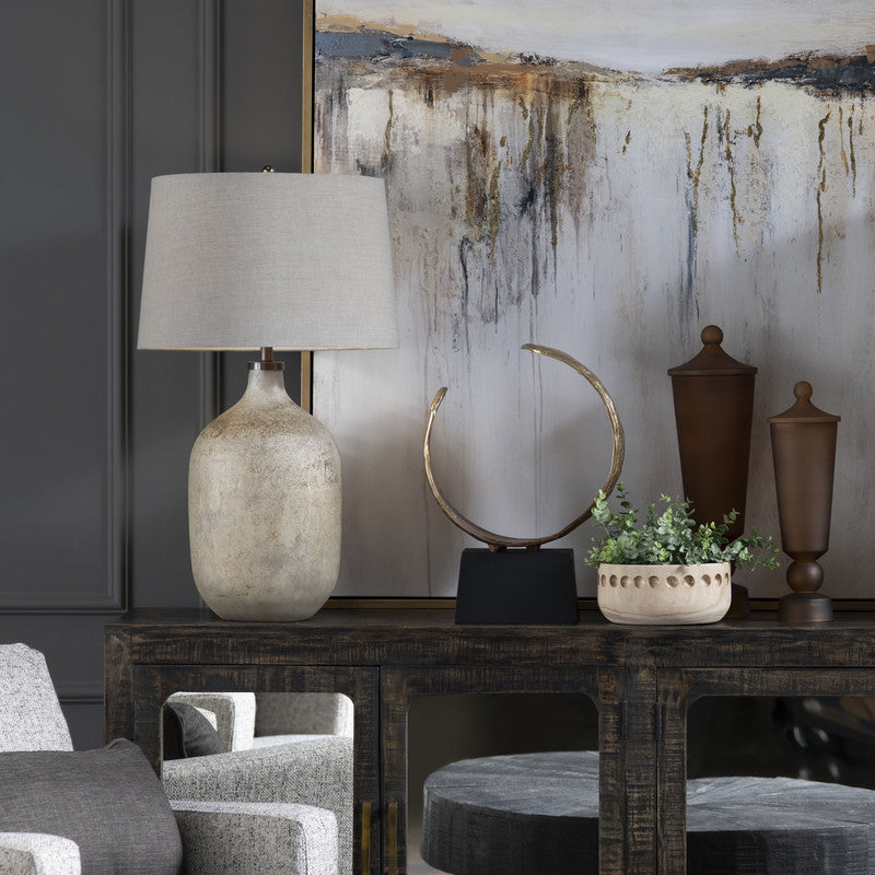 Chambers Natural/Bronze Table Lamp by Crestview at Eve Furniture