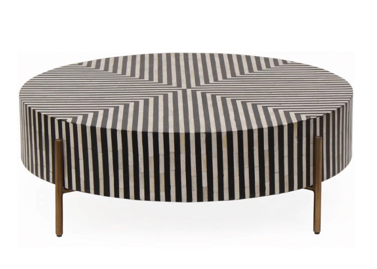 Chameau Small Coffee Table Black and White by Moe's Home at Eve Furniture
