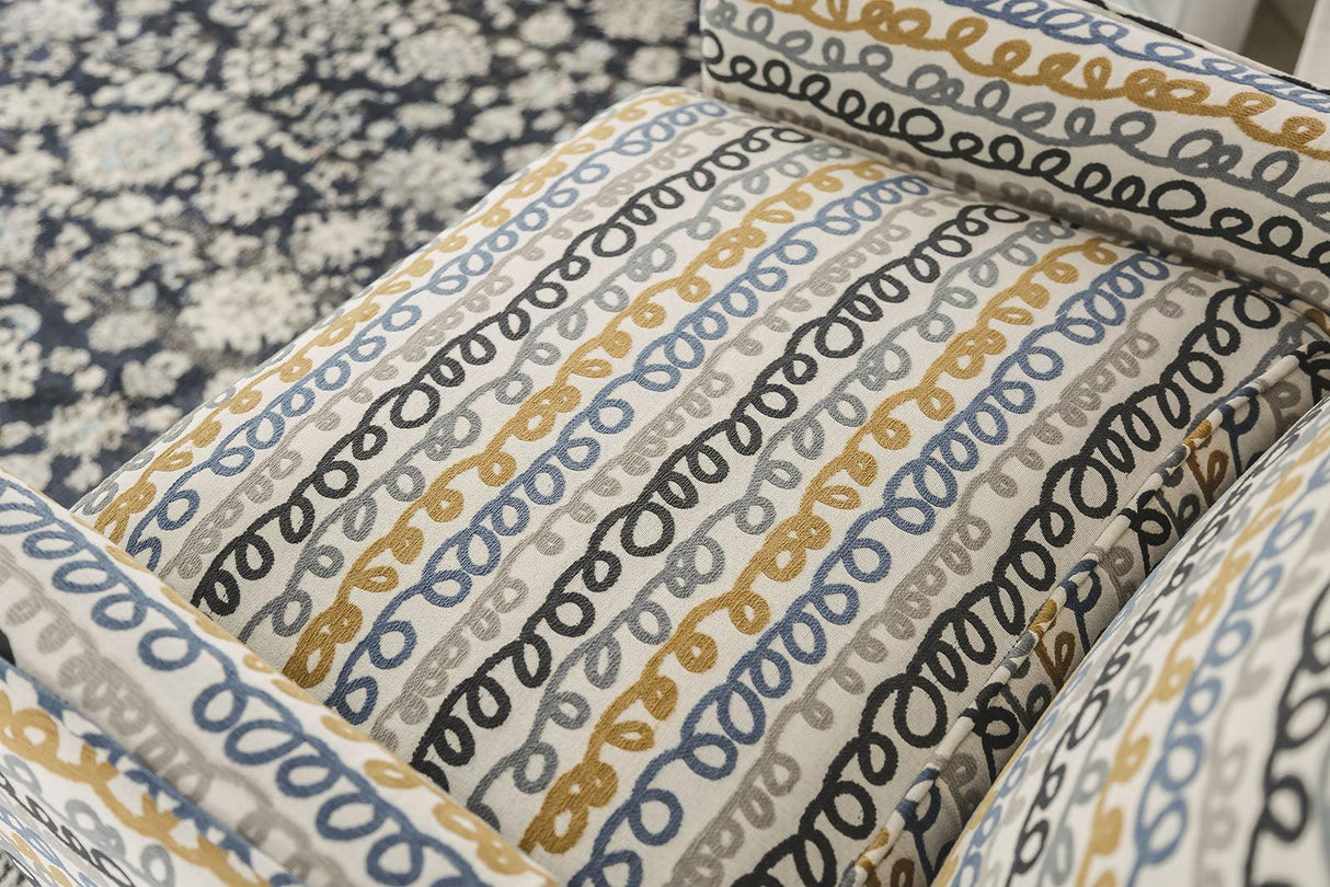 Chancery Gray/Navy Chair by Furniture of America at Eve Furniture