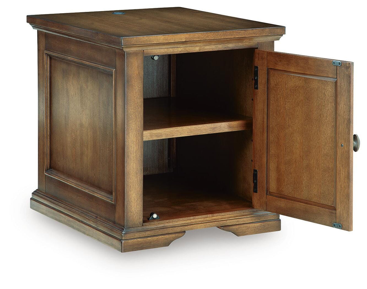 Channley Brown Rectangular End Table by Ashley at Eve Furniture