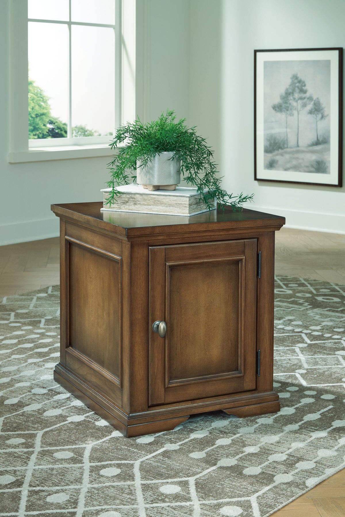 Channley Brown Rectangular End Table by Ashley at Eve Furniture