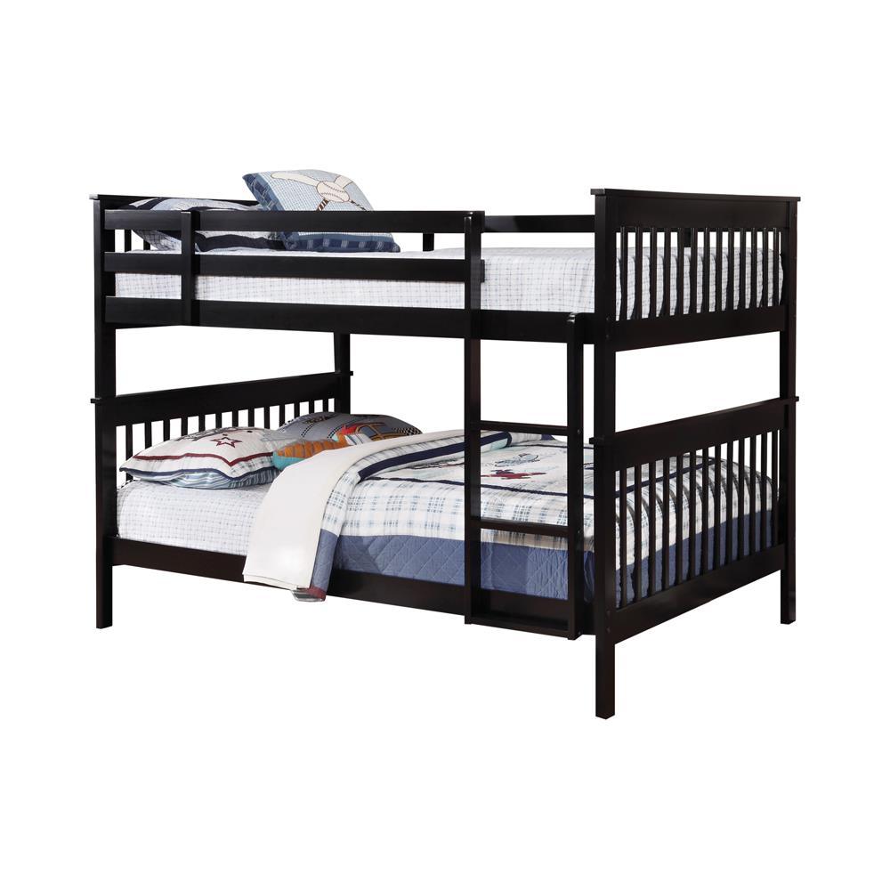 Chapman Black Full Over Full Bunk Bed by Coaster at Eve Furniture