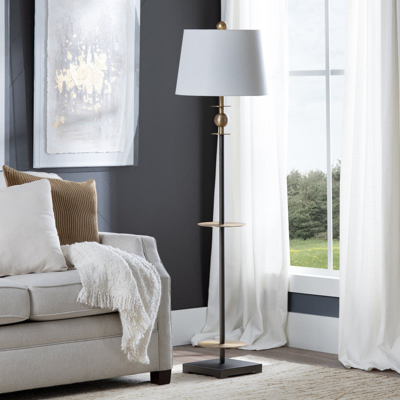 Chapman Bronze/Brass Floor Lamp by Crestview at Eve Furniture
