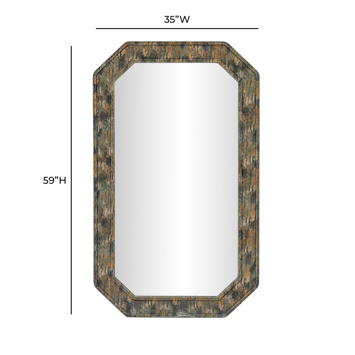 Charlene 35"X59" Jewel Wall Mirror by TOV Furniture at Eve Furniture