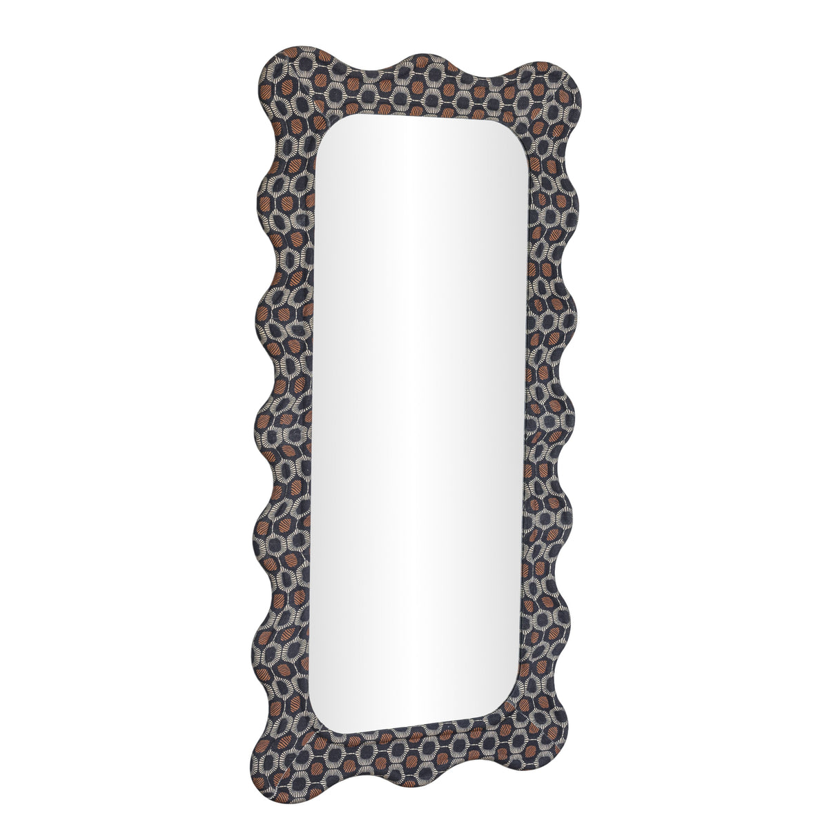 Charlene 39"X75" Squiggle Wall Mirror by TOV Furniture at Eve Furniture