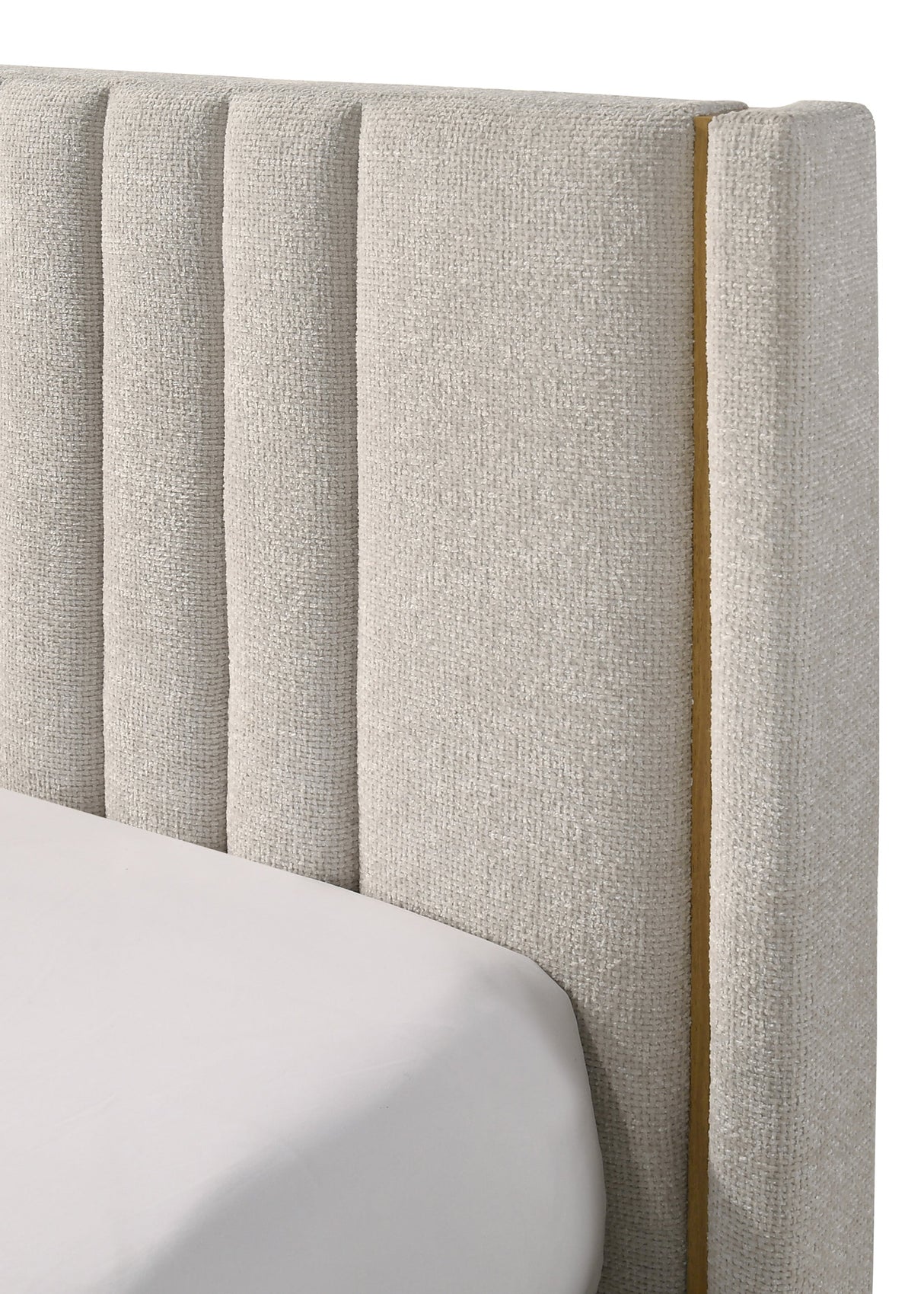 Charlene Oat Tweed Queen Bed by Crown Mark at Eve Furniture