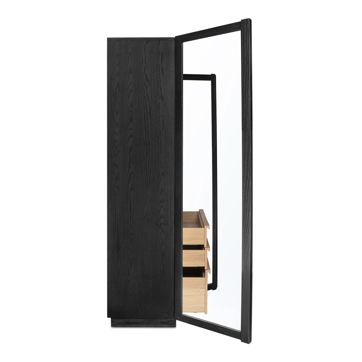 Charlotte Black Tall Cabinet by MOES at Eve Furniture