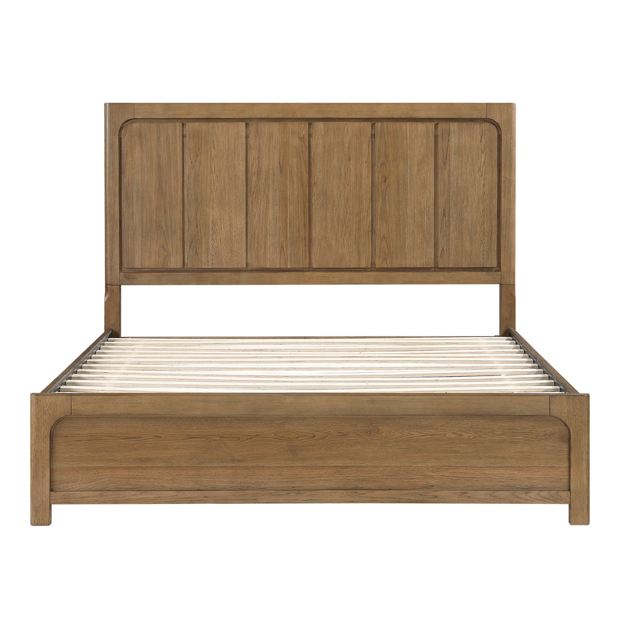 Charlotte Light Brown Eastern King Storage Platform Bed by Homelegance at Eve Furniture